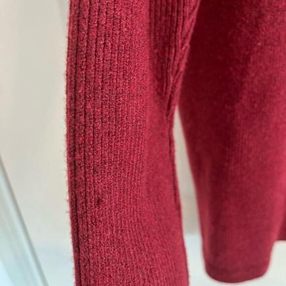 NWT Denver Hayes Boat Neck Pullover Sweater Large Burgundy - Picture 6 of 9